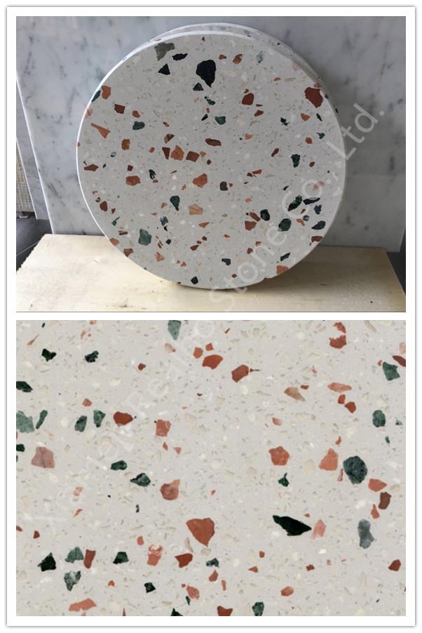 terrazzo stone around Side Table