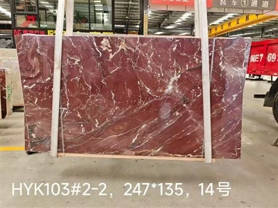 Natuurlijk rood marmer
