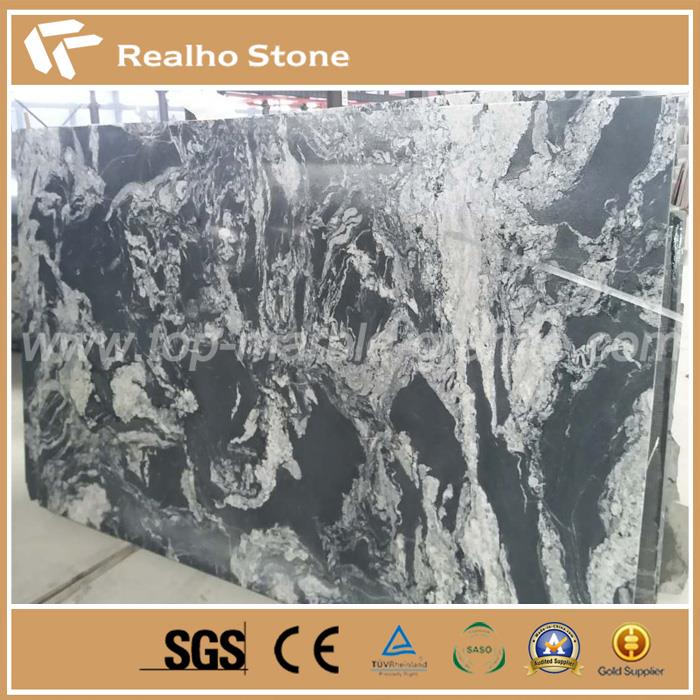 Imperial Black Exotic Granite Slabs For Flooring Designs