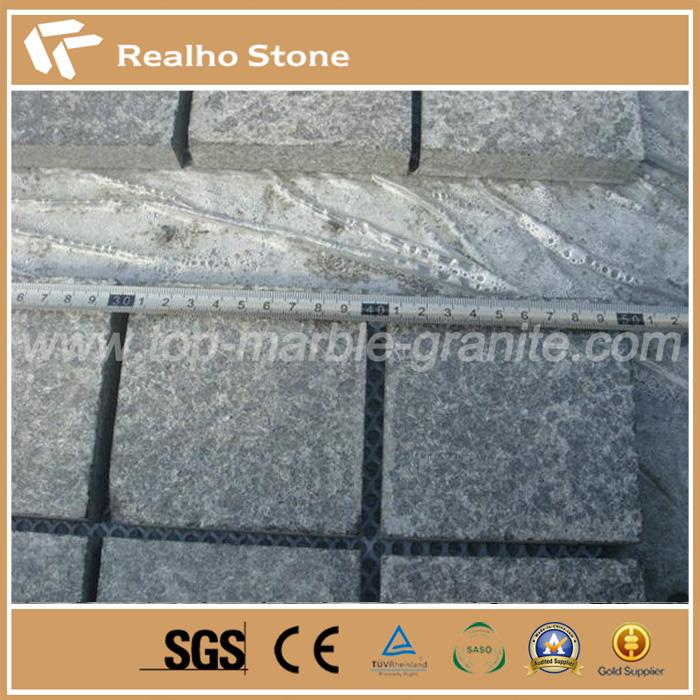Flamed Surface Square Rectangular G684 Basalt Mesh Paver