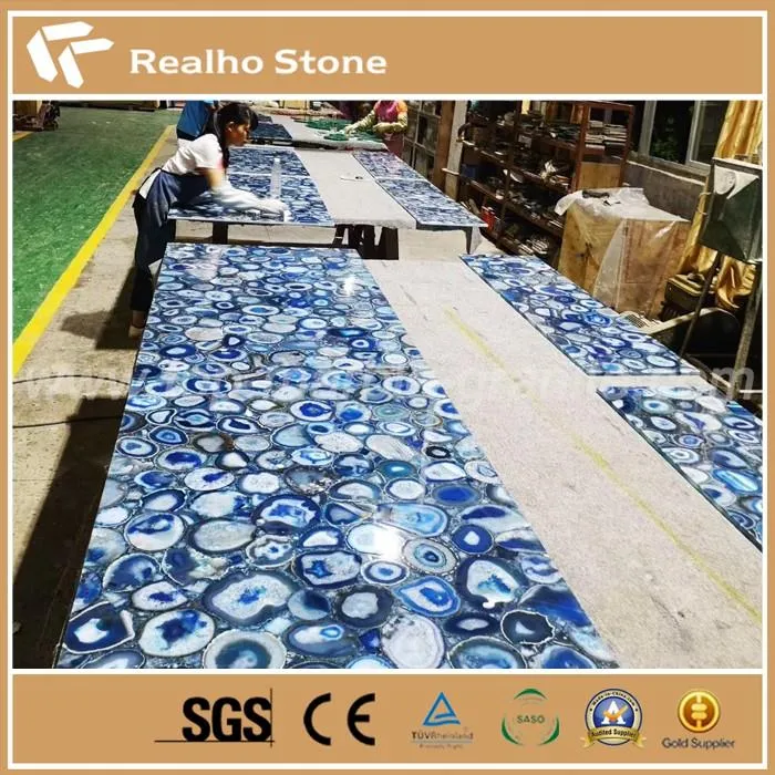 Blue Agate Stone Slab Countertop