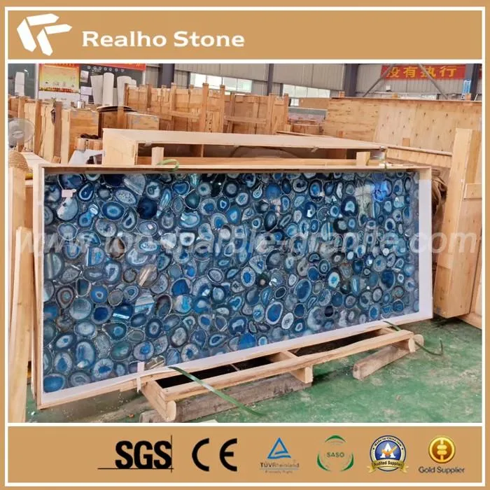 Blue Agate Stone Slab Countertop