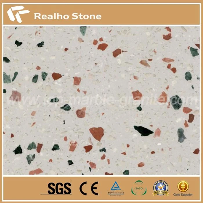 Colorful Glass Flakes Terrazzo Tiles