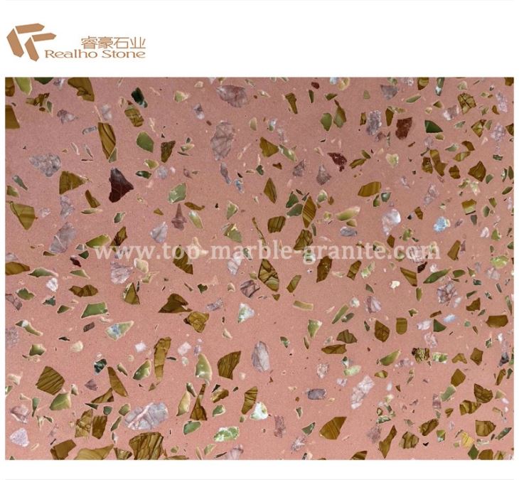 Nice Pink Red Terrazzo Color For Decoration