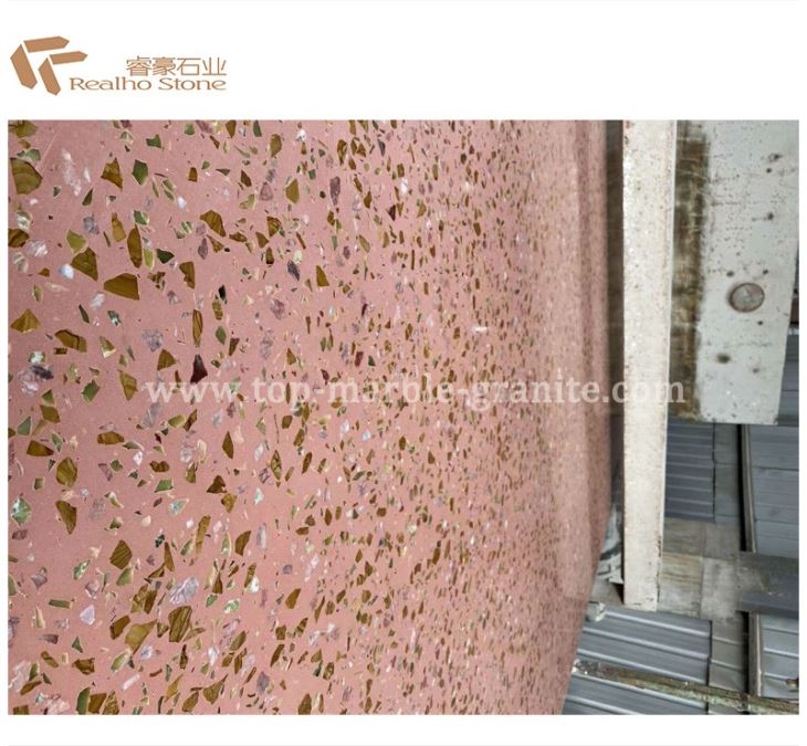 Nice Pink Red Terrazzo Color For Decoration